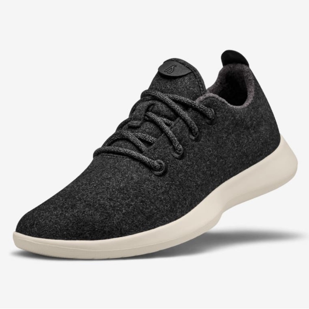Allbirds Wool Runners, Tuke Jo (Natural Black Upper/Cream Sole) size 7